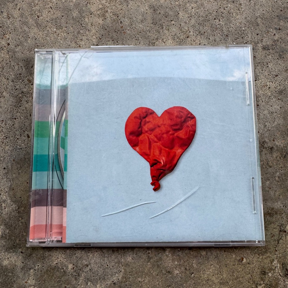 Vintage 2000s Kanye West 808s & Heartbreak CD Hip Hop Music Blue OS